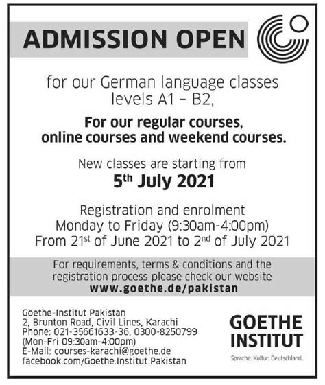 goethe test center lahore